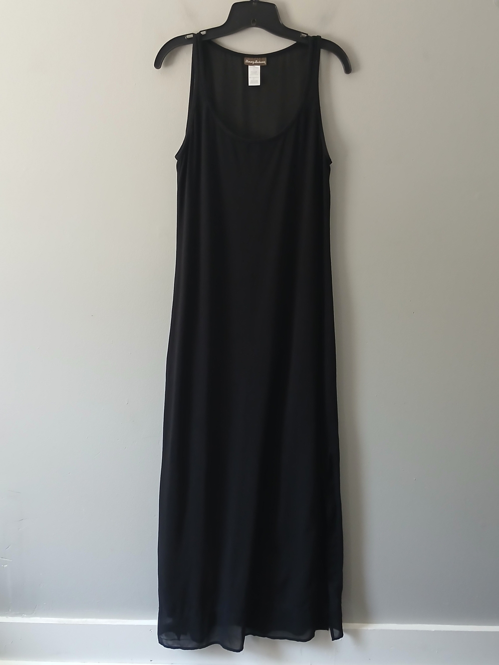 Tommy Bahama Women's Size Small Double-Slit Maxi Dress Sheer-Hem Sleeveless